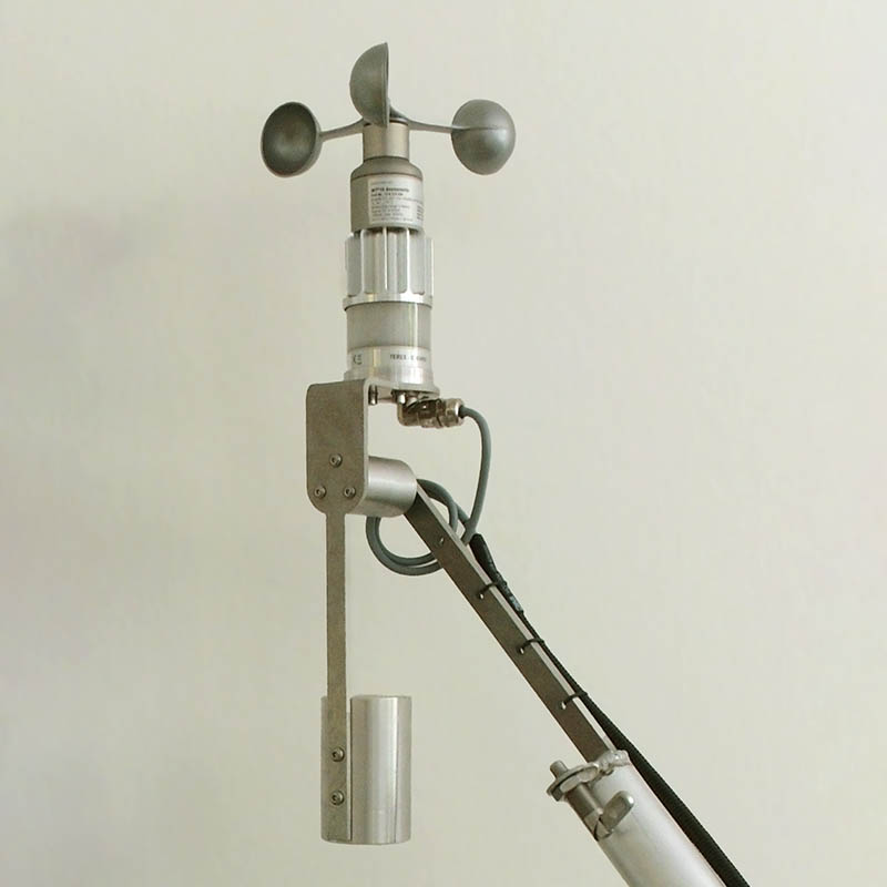 Pendulum obstruction light with anemometer
