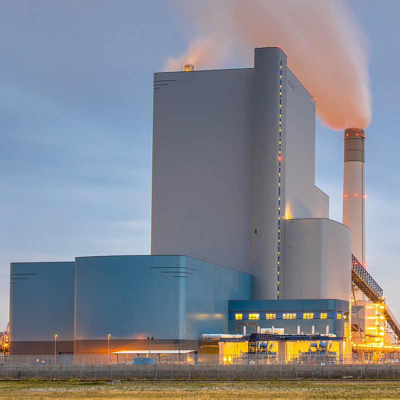 Power Plant with Obstruction Light